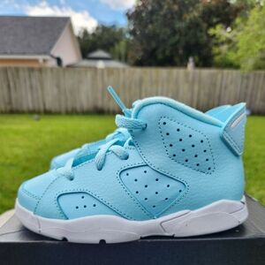 Nike Air Jordan V6 Retro Pantone Still Blue 645127-407 Toddler 9c